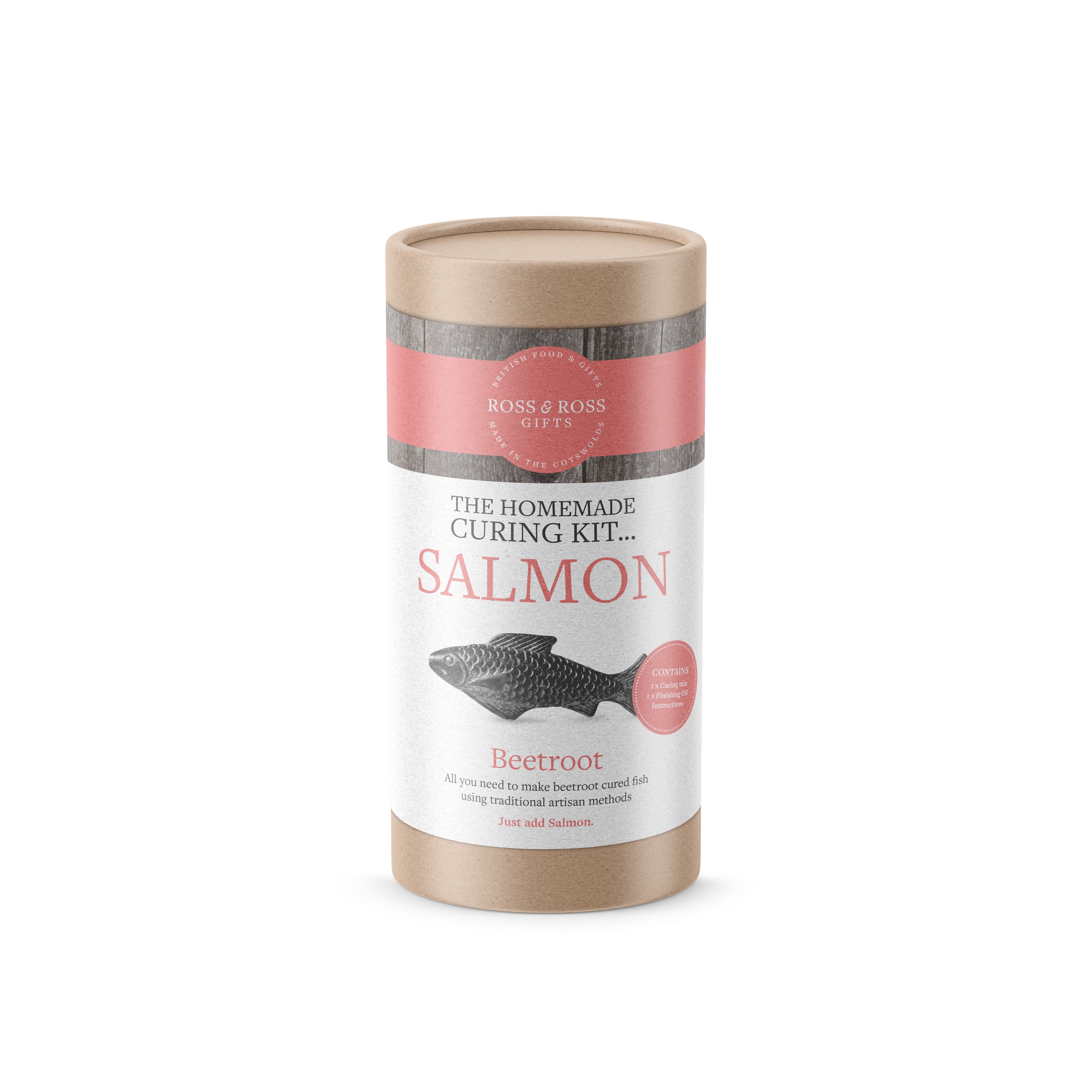 Homemade Curing Tube Beetroot Salmon
